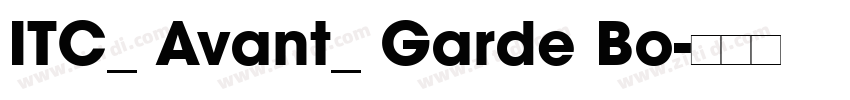 ITC_ Avant_ Garde Bo字体转换